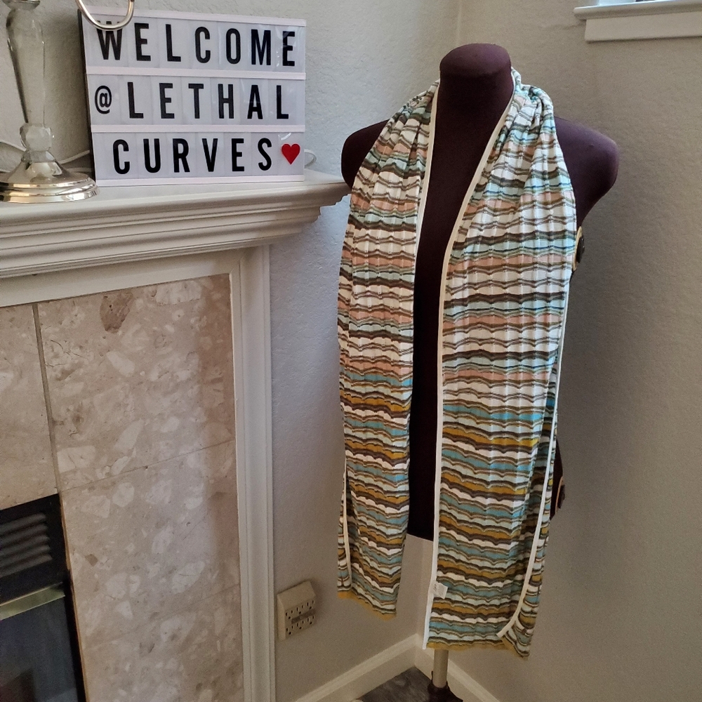 EUC J.JILL STRIPED SCARF